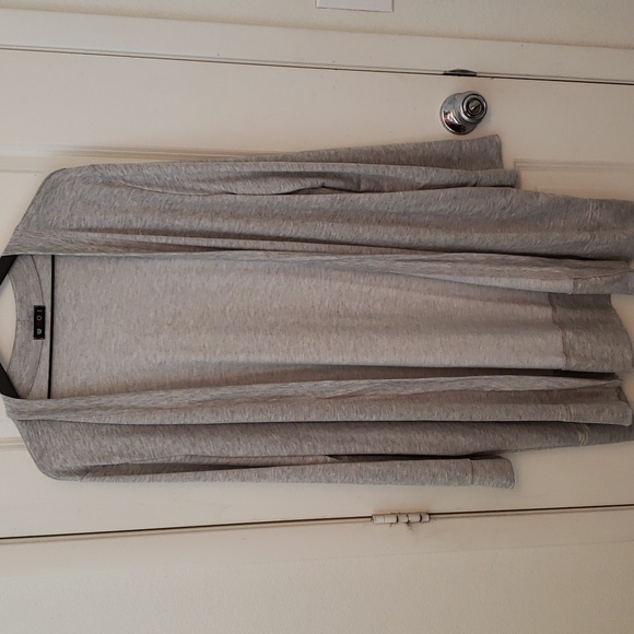 vision Sweaters - Vision Gray Sweatshirt Material Duster 2X NWOT